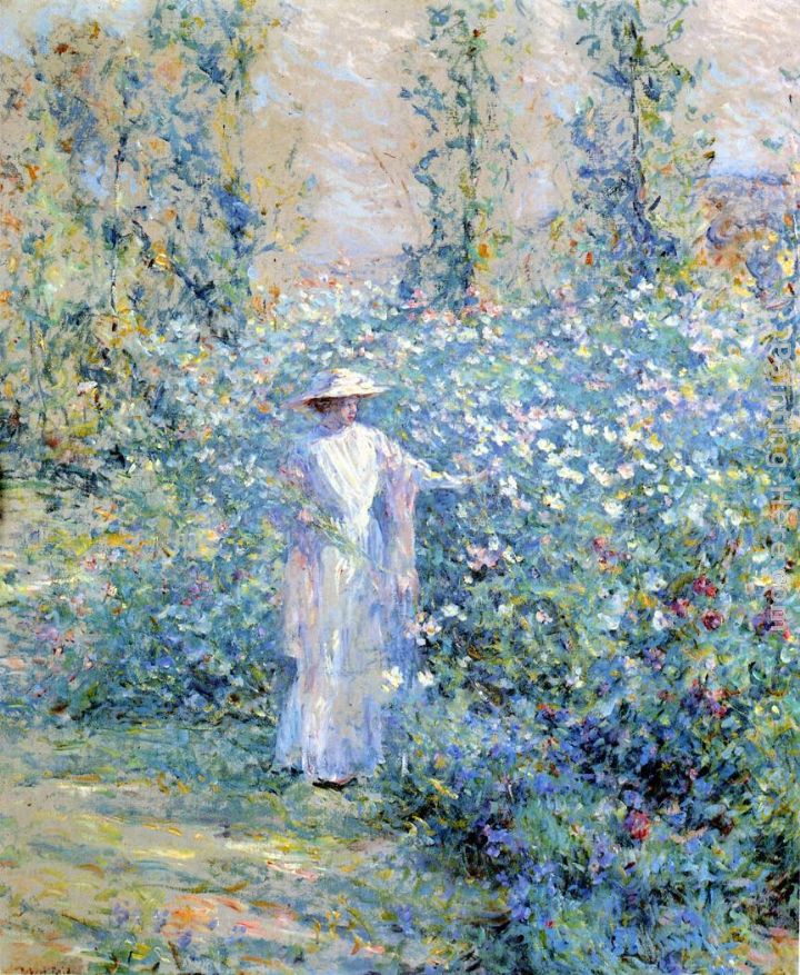 Robert Reid In the Flower Garden painting anysize 50 off In the